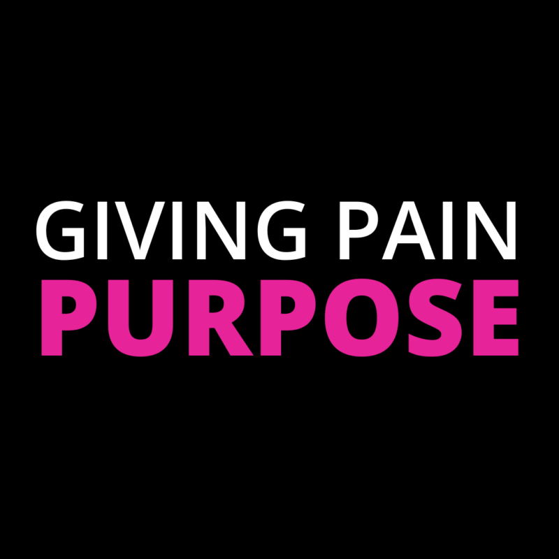 Giving Pain Purpose Logo.