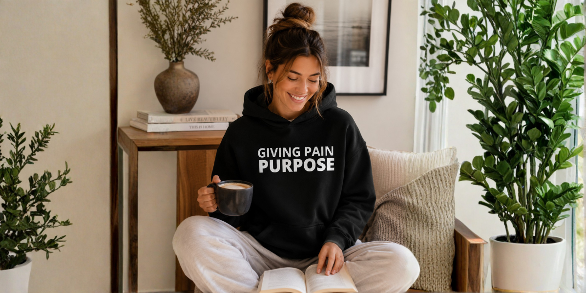 Giving Pain Purpose Hoodie.